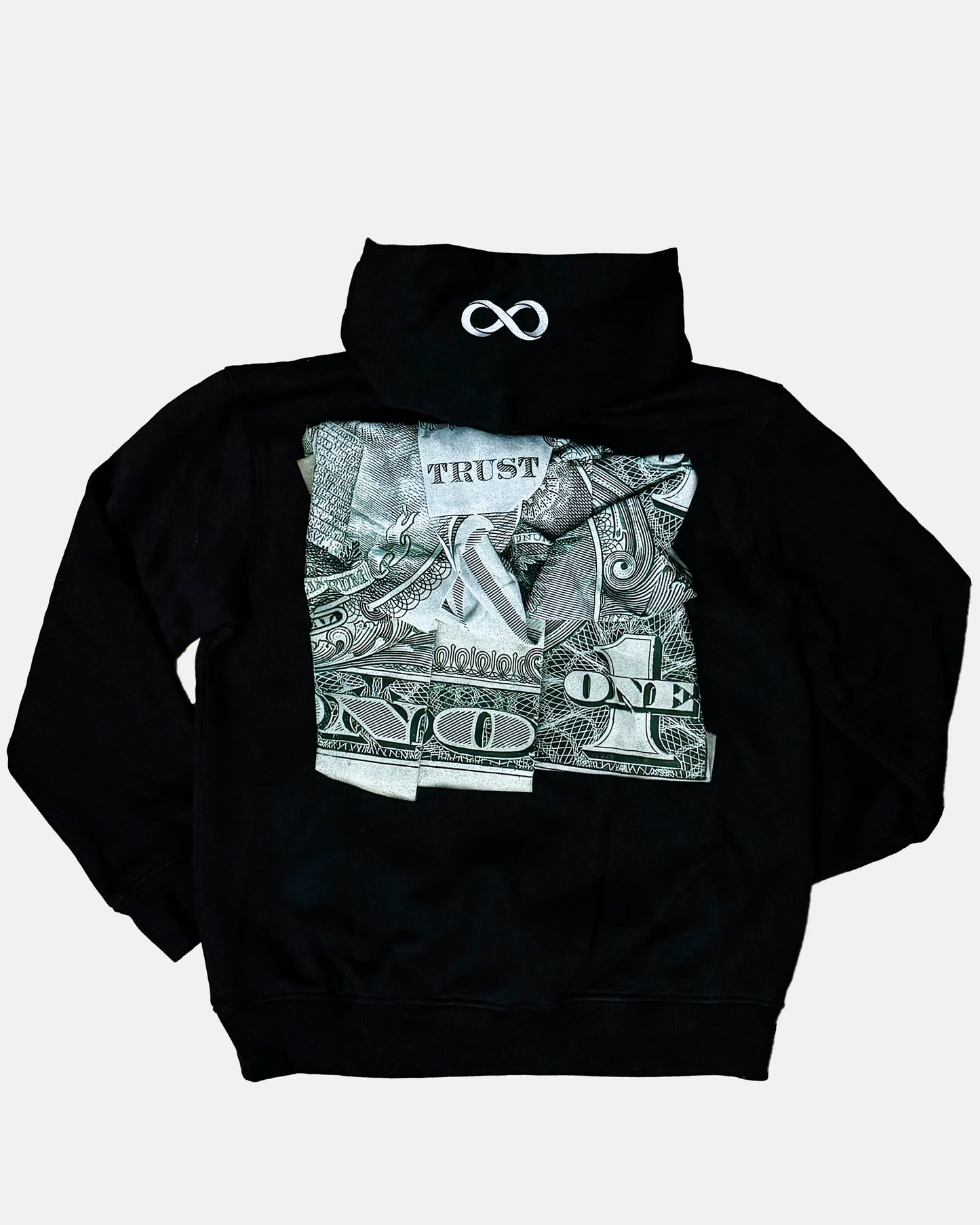 INFINITYY Trust no one Hoodie Black