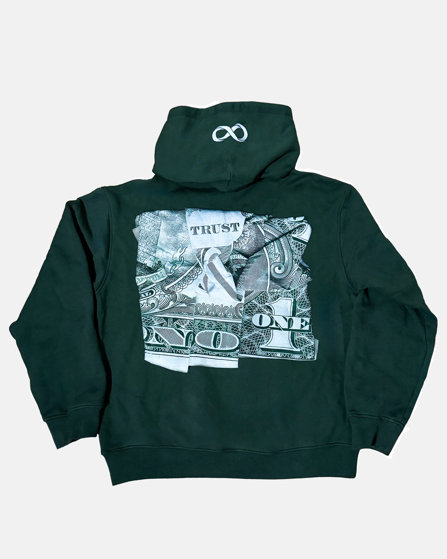 INFINITYY Trust no One Hoodie Grün